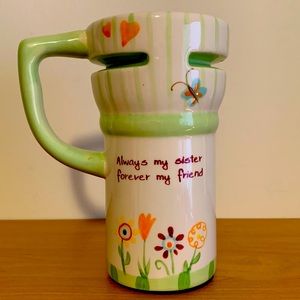 Adorable sister coffee cup mug large capacity travel